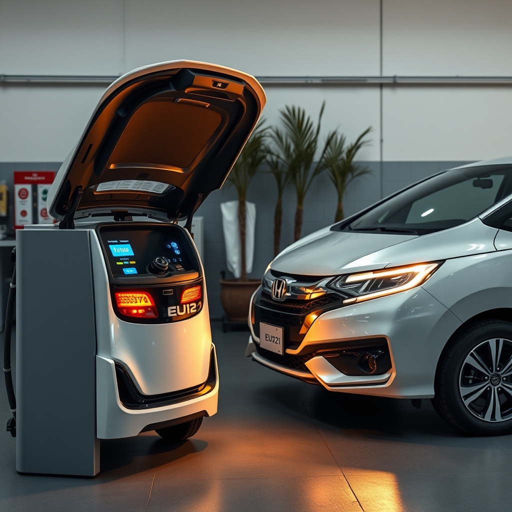 Jenerasyon EU22i ve Honda EU32i yan yana